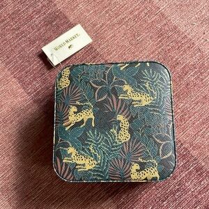 World Market Animal Print Travel Jewelry Box